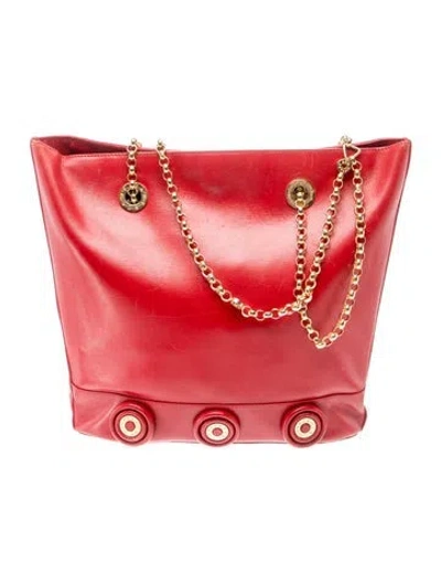 Pre-owned Tiffany & Co Leather Bucket Bag In Red