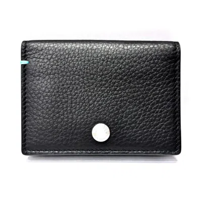 Pre-owned Tiffany & Co Leather Business Card Case () In Black