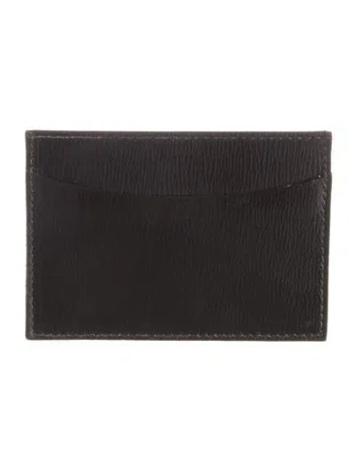 Pre-owned Tiffany & Co Leather Card Holder In Black