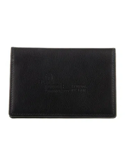 Pre-owned Tiffany & Co Leather Card Holder In Black