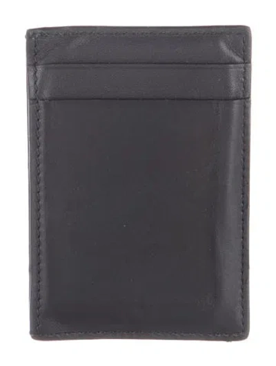 Pre-owned Tiffany & Co Leather Card Holder In Black