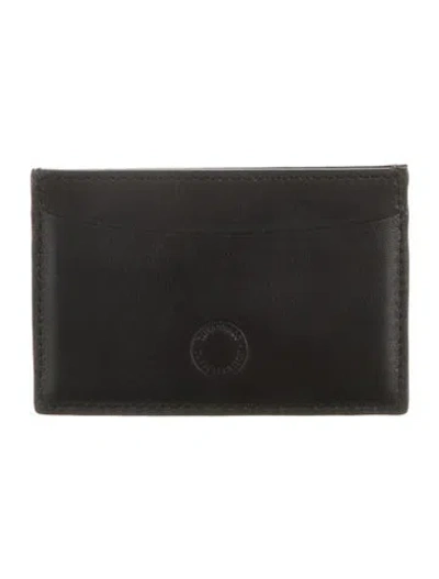 Pre-owned Tiffany & Co Leather Card Holder In Black