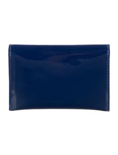 Pre-owned Tiffany & Co Leather Card Holder In Blue