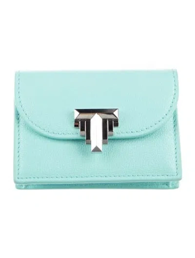 Pre-owned Tiffany & Co Leather Card Holder In Blue