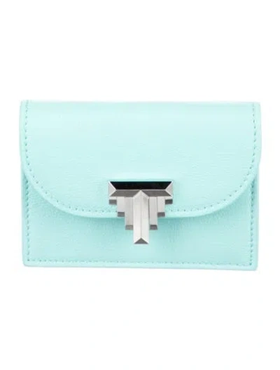 Pre-owned Tiffany & Co Leather Card Holder In Blue