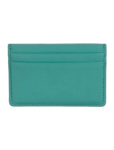 Pre-owned Tiffany & Co Leather Card Holder In Green