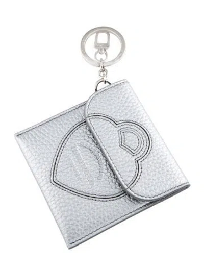 Pre-owned Tiffany & Co Leather Card Holder In Metallic/silver