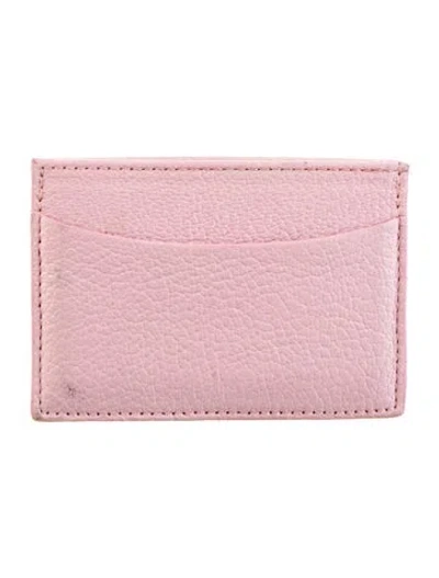 Pre-owned Tiffany & Co Leather Card Holder In Pink