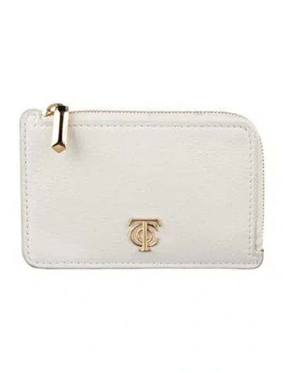 Pre-owned Tiffany & Co Leather Card Holder In White