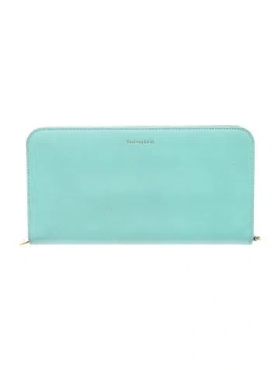 Pre-owned Tiffany & Co Leather Clutch In Blue