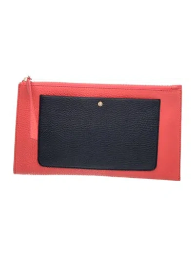 Pre-owned Tiffany & Co Leather Clutch In Red