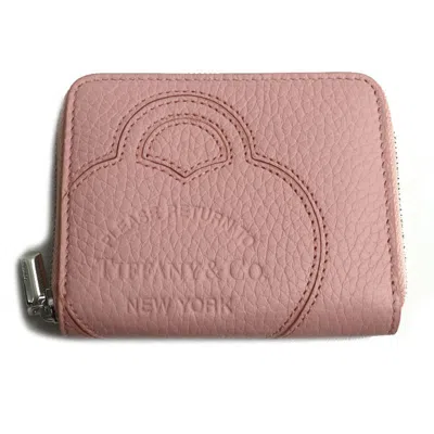 Pre-owned Tiffany & Co Leather Coin Purse/coin Case () In Pink