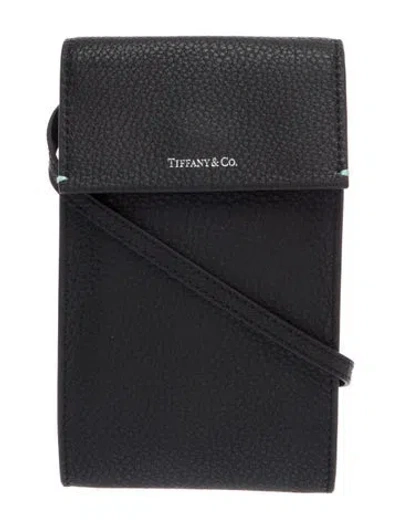 Pre-owned Tiffany & Co Leather Crossbody Bag In Black