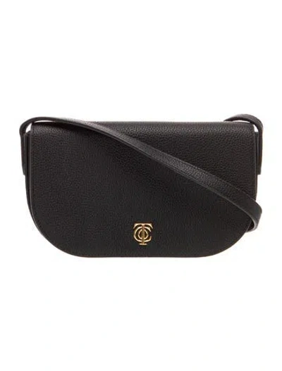 Pre-owned Tiffany & Co Leather Crossbody Bag In Black