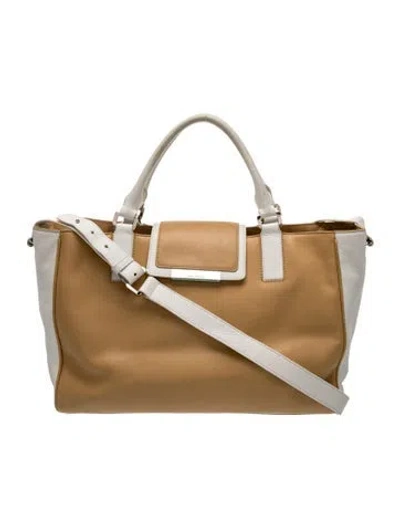 Pre-owned Tiffany & Co Leather Crossbody Bag In Neutral
