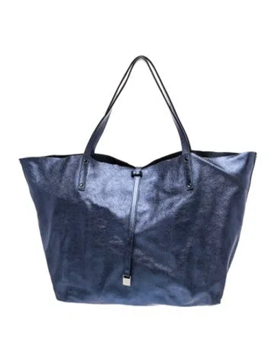 Pre-owned Tiffany & Co Leather Hobo In Blue