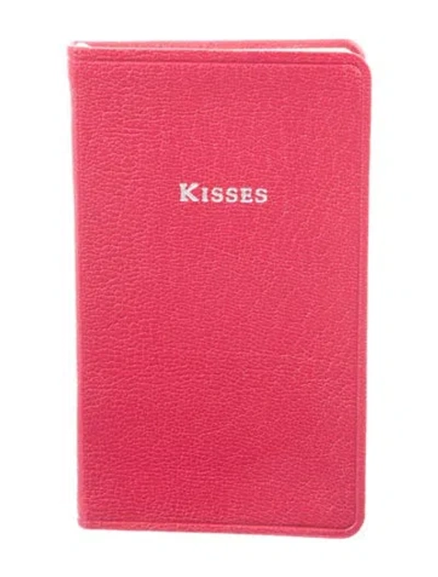 Pre-owned Tiffany & Co Leather Kisses Notebook In Red