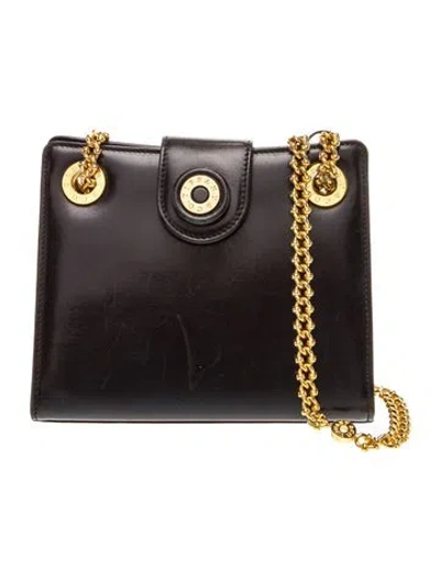 Pre-owned Tiffany & Co Leather Minaudière In Black