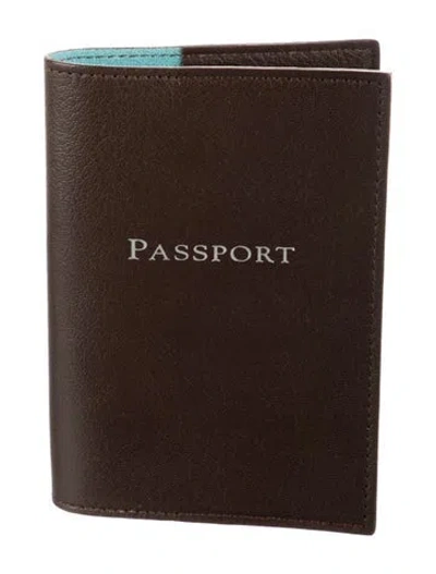 Pre-owned Tiffany & Co Leather Passport Holder In Multi