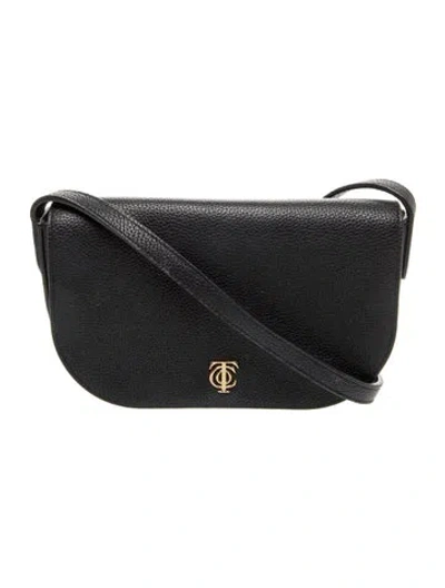 Pre-owned Tiffany & Co Leather Shoulder Bag In Black