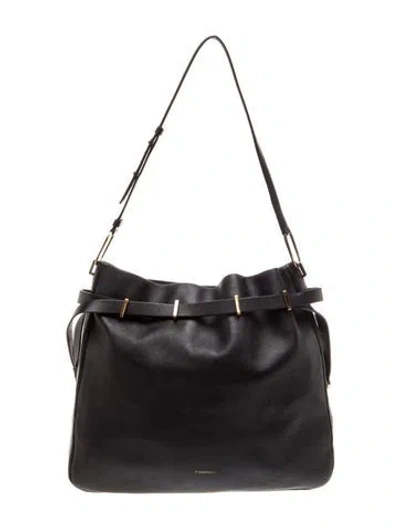 Pre-owned Tiffany & Co Leather Shoulder Bag In Black