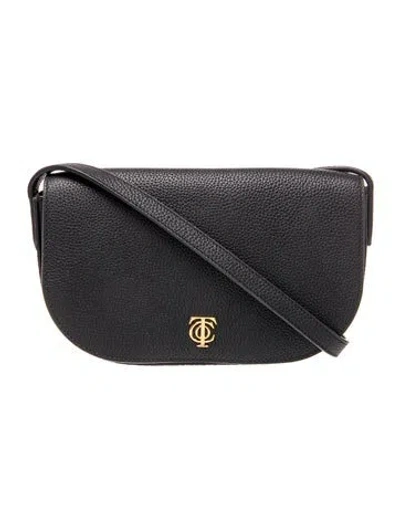 Pre-owned Tiffany & Co Leather Shoulder Bag In Black