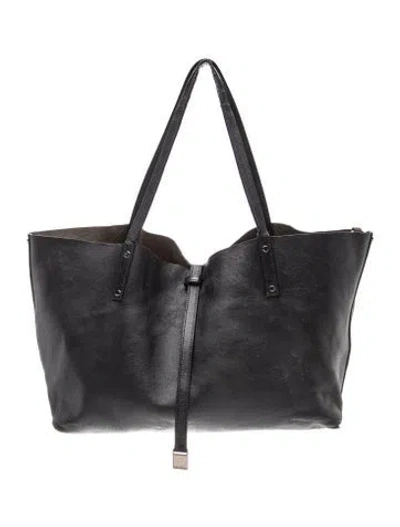 Pre-owned Tiffany & Co Leather Shoulder Bag In Black