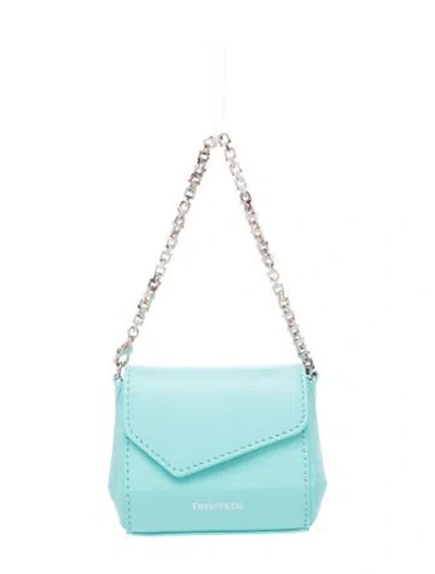 Pre-owned Tiffany & Co Leather Shoulder Bag In Blue