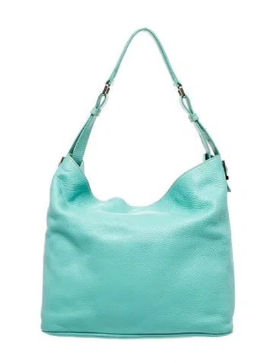 Pre-owned Tiffany & Co Leather Shoulder Bag In Blue