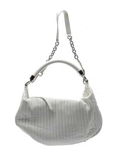 Pre-owned Tiffany & Co Leather Shoulder Bag In Grey