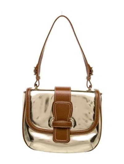 Pre-owned Tiffany & Co Leather Shoulder Bag In Neutral