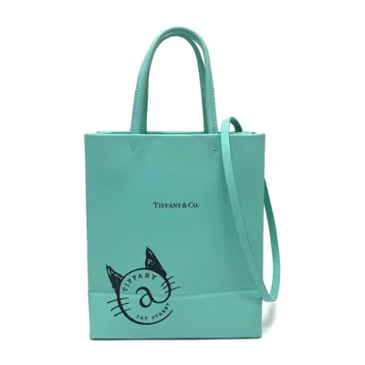 Pre-owned Tiffany & Co Leather Shoulder Bag () In Blue