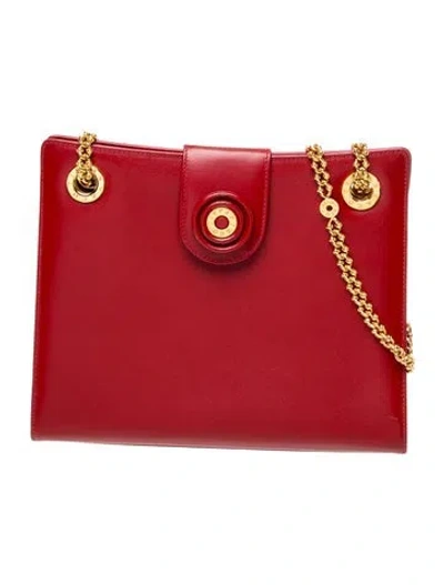 Pre-owned Tiffany & Co Leather Shoulder Bag In Red
