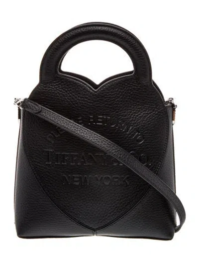 Pre-owned Tiffany & Co Leather . Return To Tiffany Mini In Black