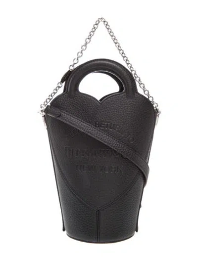 Pre-owned Tiffany & Co Leather Top Handle Bag In Black