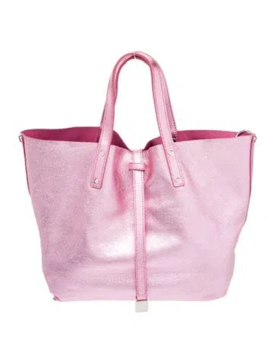 Pre-owned Tiffany & Co Leather Top Handle Bag In Pink