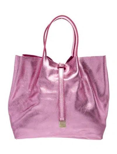 Pre-owned Tiffany & Co Leather Top Handle Bag In Pink