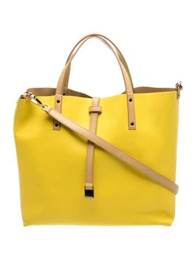 Pre-owned Tiffany & Co Leather Top Handle Bag In Yellow