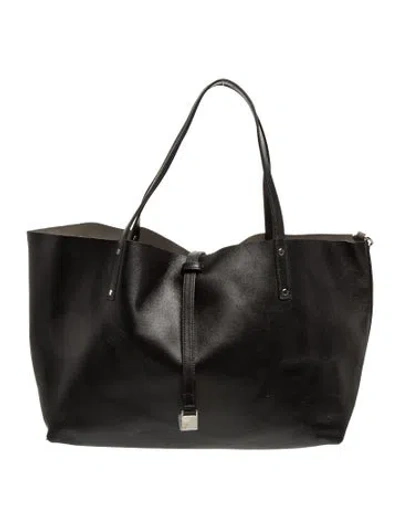 Pre-owned Tiffany & Co Leather Tote In Black