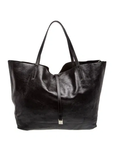 Pre-owned Tiffany & Co Leather Tote In Black