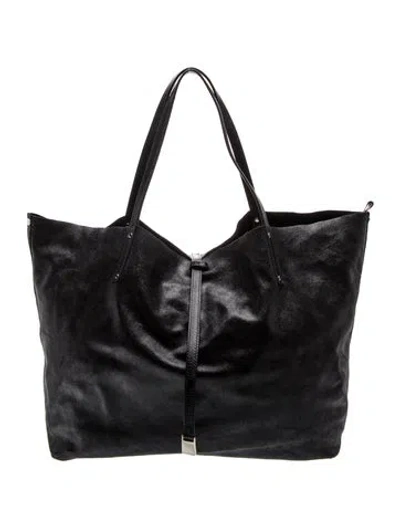 Pre-owned Tiffany & Co Leather Tote In Black