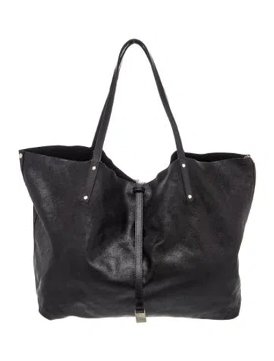 Pre-owned Tiffany & Co Leather Tote In Black