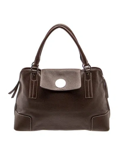 Pre-owned Tiffany & Co Leather Tote In Brown
