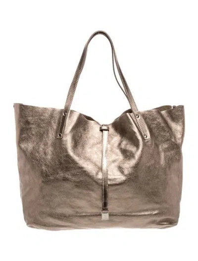 Pre-owned Tiffany & Co Leather Tote In Gold