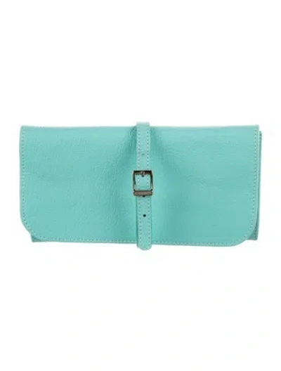Pre-owned Tiffany & Co Leather Travel Case In Blue
