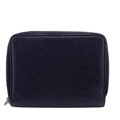 Pre-owned Tiffany & Co Leather Wallet (bi-fold) () In Black