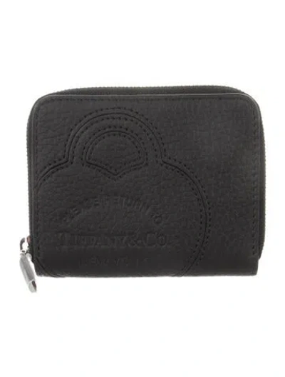 Pre-owned Tiffany & Co Leather Wallet In Black