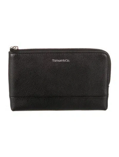 Pre-owned Tiffany & Co Leather Wallet In Black
