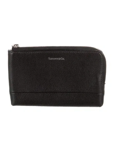Pre-owned Tiffany & Co Leather Wallet In Black