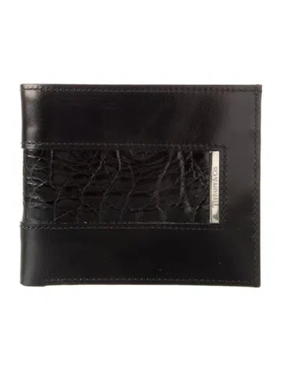 Pre-owned Tiffany & Co Leather Wallet In Black